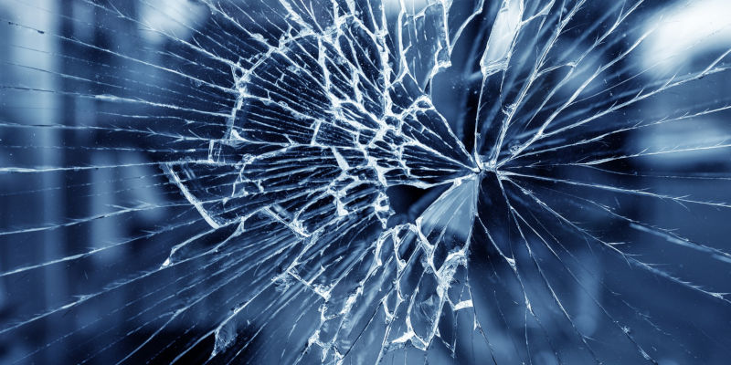 Glasbruch beim Einbau