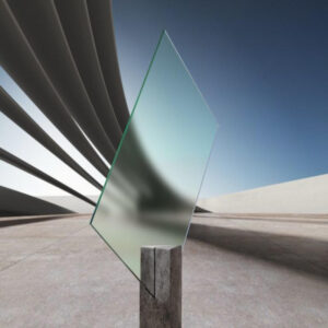 Mattiertes Glas für Außenelemente