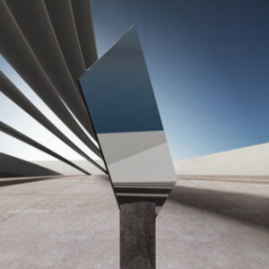 Spiegel grau getönt für Wandmontage