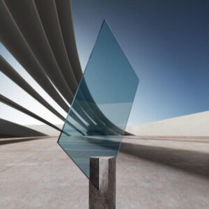 Grünes VSG Sicherheitsglas für Möbel oder Dekor